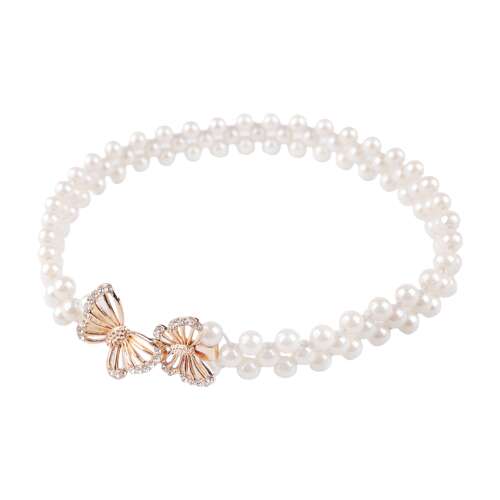 Elegáns Gyöngy Függönykapcsoló - Pillangó Dísz - 46-75 cm