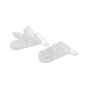 2 pack clear plastic clips for bra straps, 26mm wide - Bra