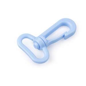 Blue plastic swivel snap hook, 19 x 38 mm - Carabiner