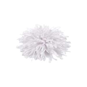 White fabric flower, 10 cm diameter, for sewing or gluing on clothes, bags, hats, shoes, and more - Artificial Plant & Flower