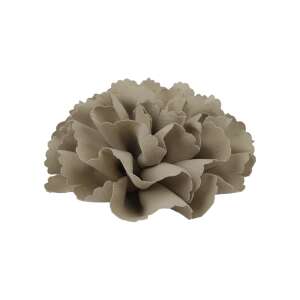 Beige fabric flower, 10 cm diameter, for sewing or gluing on clothes, hats, bags, shoes, and other crafts - Artificial Plant & Flower