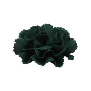 Dark green fabric flower, 10 cm diameter, for sewing or gluing on clothes, hats, bags, and other crafts - Artificial Plant & Flower