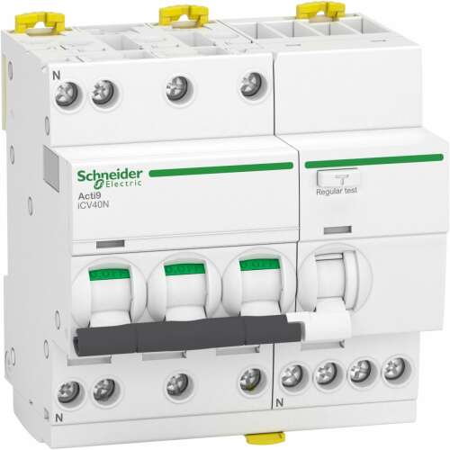 Schneider Electric Acti9 ICV40N 25A 3P+N Maradékáram-megszakító túláramvédelemmel