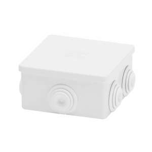 Gewiss IP55 junction box, 80x80x40 mm, white - Electrical Installation