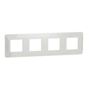 Schneider New Unique 8-module frame (4x2), white, IP20 - Light switch frame