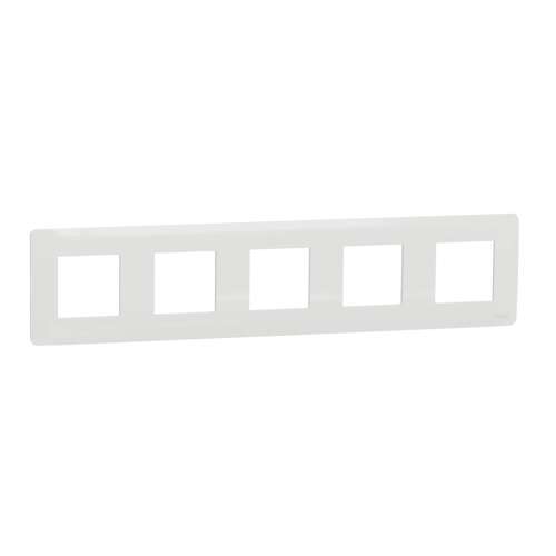 Schneider New Unique 10 module frame, white, IP20, 5x2 configuration