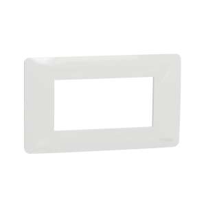 Schneider New Unica 4 module white frame for electrical installation - Light switch frame