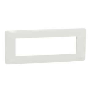 Schneider New Unique 7 module frame, white, IP20 - Light switch frame