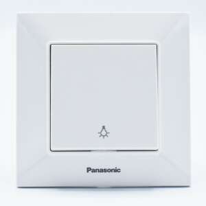Rückstellbarer Schalter, 10A, IP20, Weiß, Panasonic Arkedia Slim