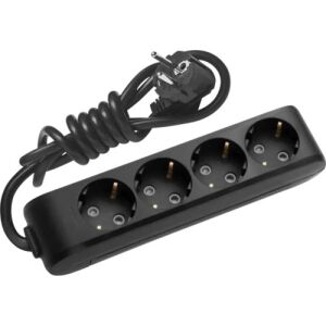 Panasonic X-tendia 4-Outlet Power Strip, 5m Black Extension Cord - Extension Cord