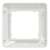 Schneider Sedna Design simple frame for electrical installations, white, IP20, back view