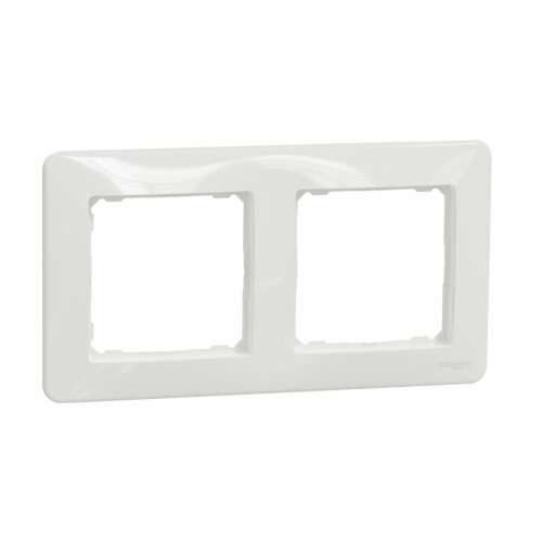 Schneider Sedna Design double frame for electrical modules, white, IP20