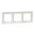 Schneider Sedna Design triple frame for electrical modules, white, IP20, back view