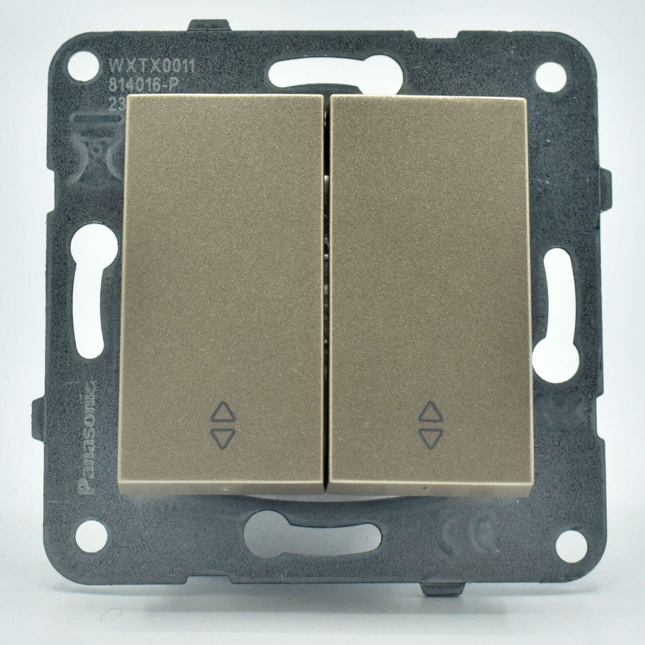 Panasonic Arkedia Slim / Karre Plus Double Two-Way Switch, 10A, IP20, Bronze