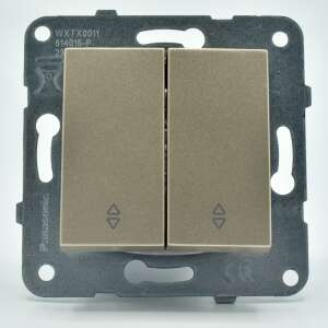 Panasonic Arkedia Slim / Karre Plus double alternating switch, bronze, 10A, IP20 - Light Switch