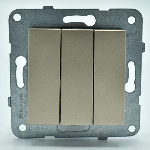 Panasonic Arkedia Slim/Karre Plus 3-way light switch, bronze, IP20