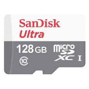 Sandisk Ultra 128GB microSDXC memory card, Class 10, 100MB/s read and write speed - SanDisk Memory Card