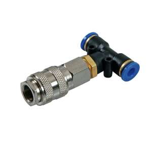 Conector rapid T-1 pentru furtun de aer comprimat de 6 mm, potrivit pentru cabine de camioane, până la 13 bar presiune - Irigare