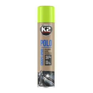 K2 Polo műszerfal spray, 300ml, Zöld alma illat, műszerfal tisztító, véd a portól - K2