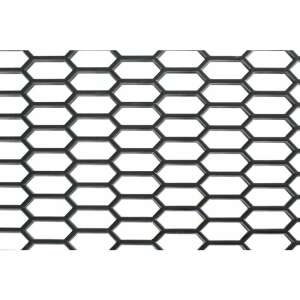 Black Plastic Decorative Grille - Large Hexagon 15x35 mm - 120x40 cm