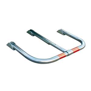 Parking space barrier with key lock, galvanized steel, Ø35x2mm - Parking Barrier