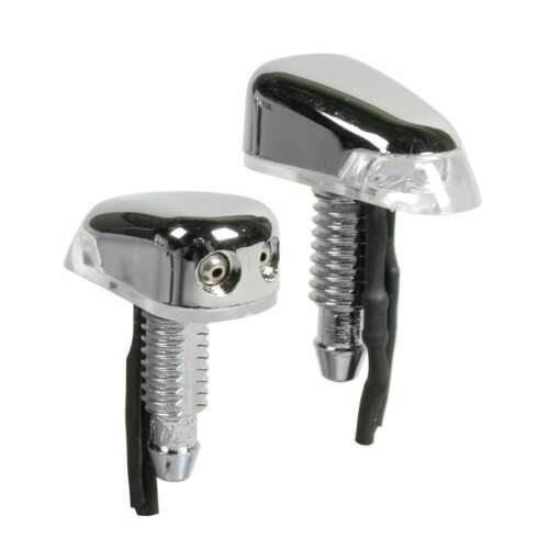 Spray-Lite 12V LED szélvédő mosó fúvókák, pár, króm