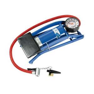 Lábpumpa nyomásmérővel, autógumi, kerékpárgumi, labda és egyéb felfújásához - Pumpa