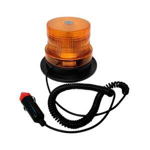 Yellow LED strobe light with magnetic base, 12/24V - Light & Indicator