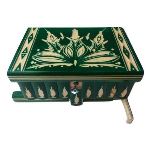 Large Jewelry Storage Magic Puzzle Box Wooden Trinket Box Hidden Key Treasure Chest 105274945