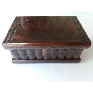 Large Powerful Jewelry Box Magic Puzzle Box Coffee Brown Wood Trinket Box Hidden Key Treasure Chest 105274699 - Jewelry Box