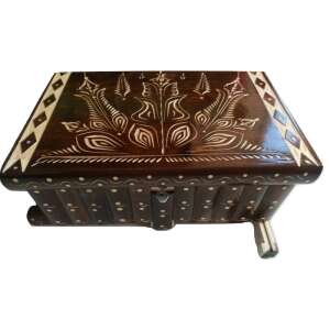 Giant Jewelry Box Magic Puzzle Secret Box Wooden Puzzle Decorative Box with Hidden Key Brown 105274784 - Jewelry Box