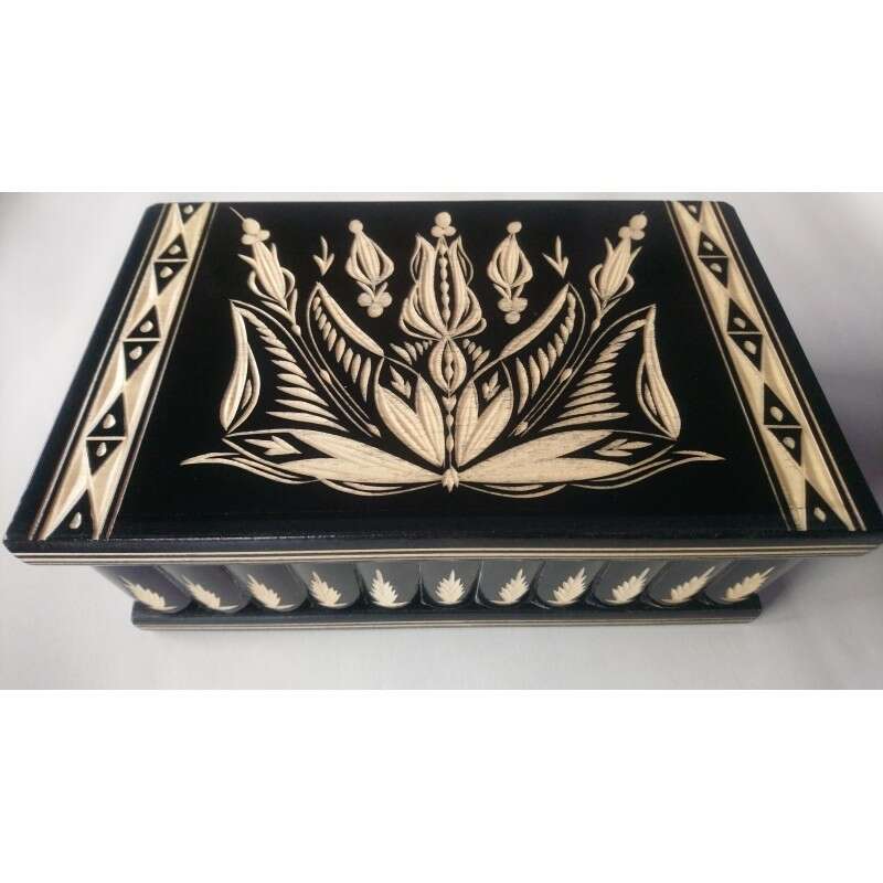 Giant Jewelry Box Magic Puzzle Secret Box Wooden Puzzle Decorative Box with Hidden Key