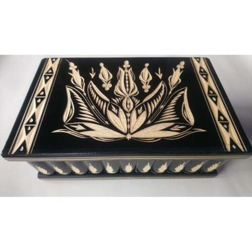 Giant Jewelry Box Magic Puzzle Secret Box Wooden Puzzle Decorative Box with Hidden Key 105274712