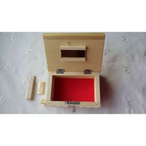 Wooden Jewelry Box Puzzle Box with Hidden Key Secret Storage for Rings Money Challenge Brain Teaser Natural 105274879 - Jewelry Box