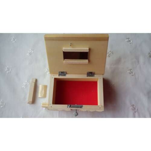Wooden Jewelry Box Puzzle Box with Hidden Key Secret Storage for Rings Money Challenge Brain Teaser Natural 105274879