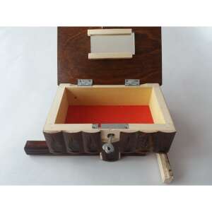 Wooden Jewelry Box Puzzle Box Hidden Key Secret Storage for Rings Money Challenge Brain Teaser Brown Brown 105274891 - Jewelry Box