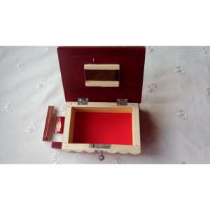 Wooden Jewelry Box Puzzle Box Hidden Key Secret Storage for Rings Challenge Puzzle Red 105274938 - Interior design