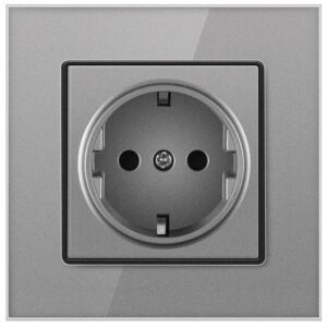 iUni WS1 Fassung mit gehärtetem Glasrahmen, 16A, Silber 135448463 - IUni