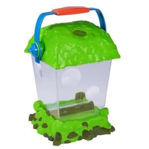 Educational Insights GeoSafari Observatorul Insectelor, recipient pentru habitatul insectelor pentru copii, capac cu lupă, plastic transparent, verde și albastru - Jocuri stiintifice si exploratori