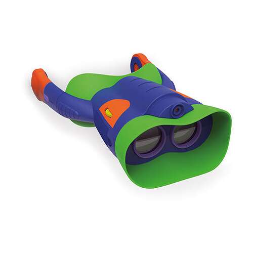 Бинокъл GeoSafari Kidnoculars Extreme за деца, син, зелен и оранжев, за деца на възраст 5-9 години