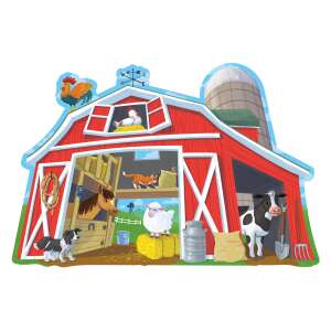 Shiny Barn Buddies Puzzle podłogowe, 48-elementowa układanka dla dzieci w wieku 3 lat i więcej - Puzzle