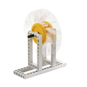 Thames & Kosmos Hydropower STEM Experiment Kit water wheel, clear plastic with yellow gears - Science & Discovery Toy