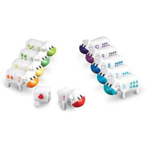 Learning Resources Zählkühe - Set mit 10 Zahlen-Matching-Kühen für Vorschulkinder - Schaukelpferde, Schaukeltiere und Entwicklungsspiele für Kinder im Kindergartenalter