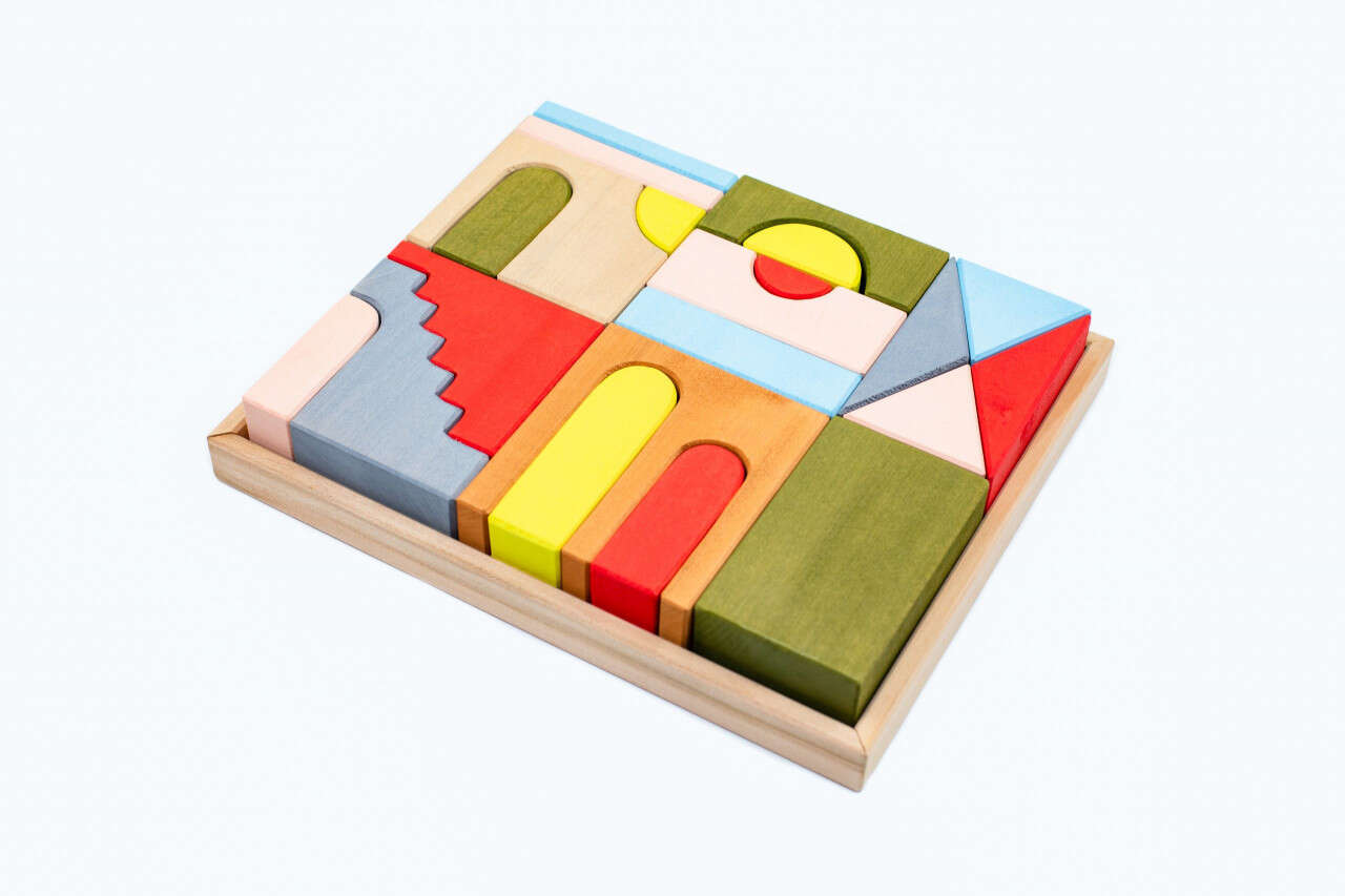 Set Handmade, Constructor din Lemn Mati