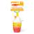 Melissa & Doug Take-Along Toy Bubble Tea, a soft plush cup with a mirror, bell, and textured silicone pieces for baby's sensory development