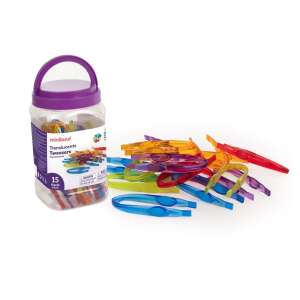 Комплект от 15 прозрачни пинцети за развитие на фината моторика, марка Miniland - Miniland Игра за развитие за малки деца