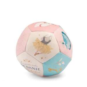 Мека топка Moulin Roty La Petite Ecole De Danse, многоцветна, с дизайн на балерина мишка - Бебе & Малко дете