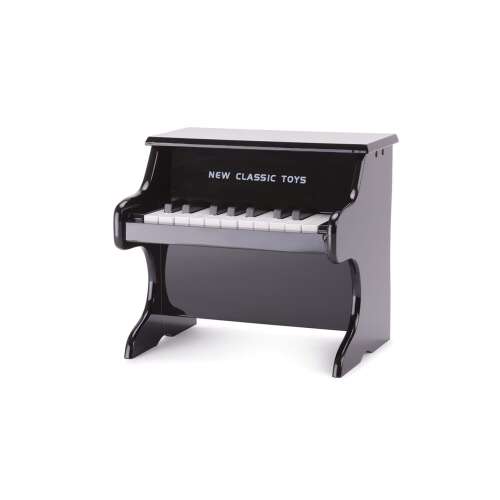 Black wooden toy piano, New Classic Toys brand