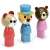 Vilac wooden animal figures for shape sorting game, tiger, bear, and bear
