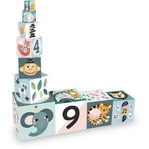 Vilac Gigognes nesting cubes, 10 colorful stacking blocks with animal illustrations, perfect for toddlers and preschoolers - Vilac